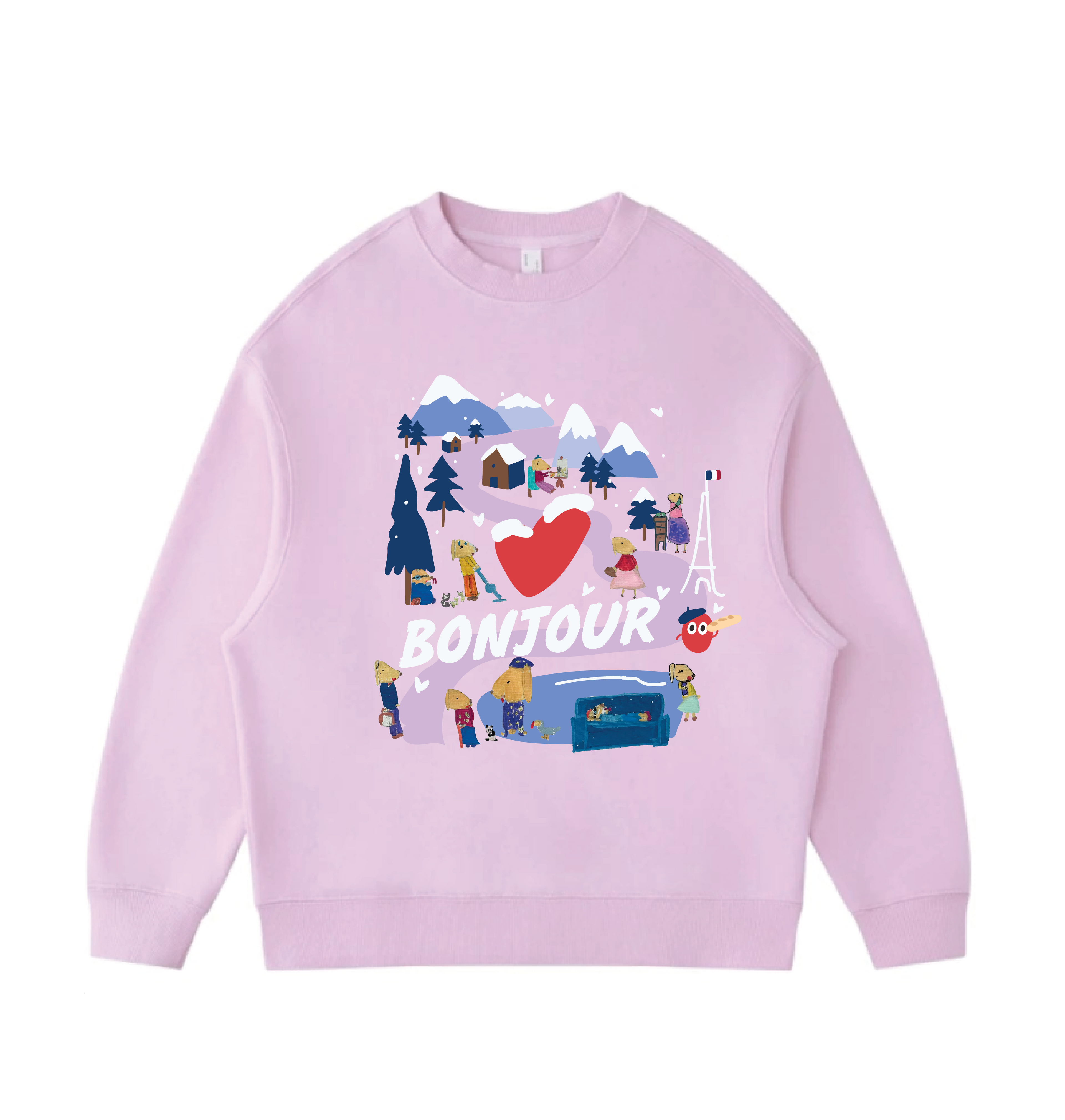 Bonjour! - Velvet sweater