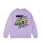 Train station - Velvet sweater