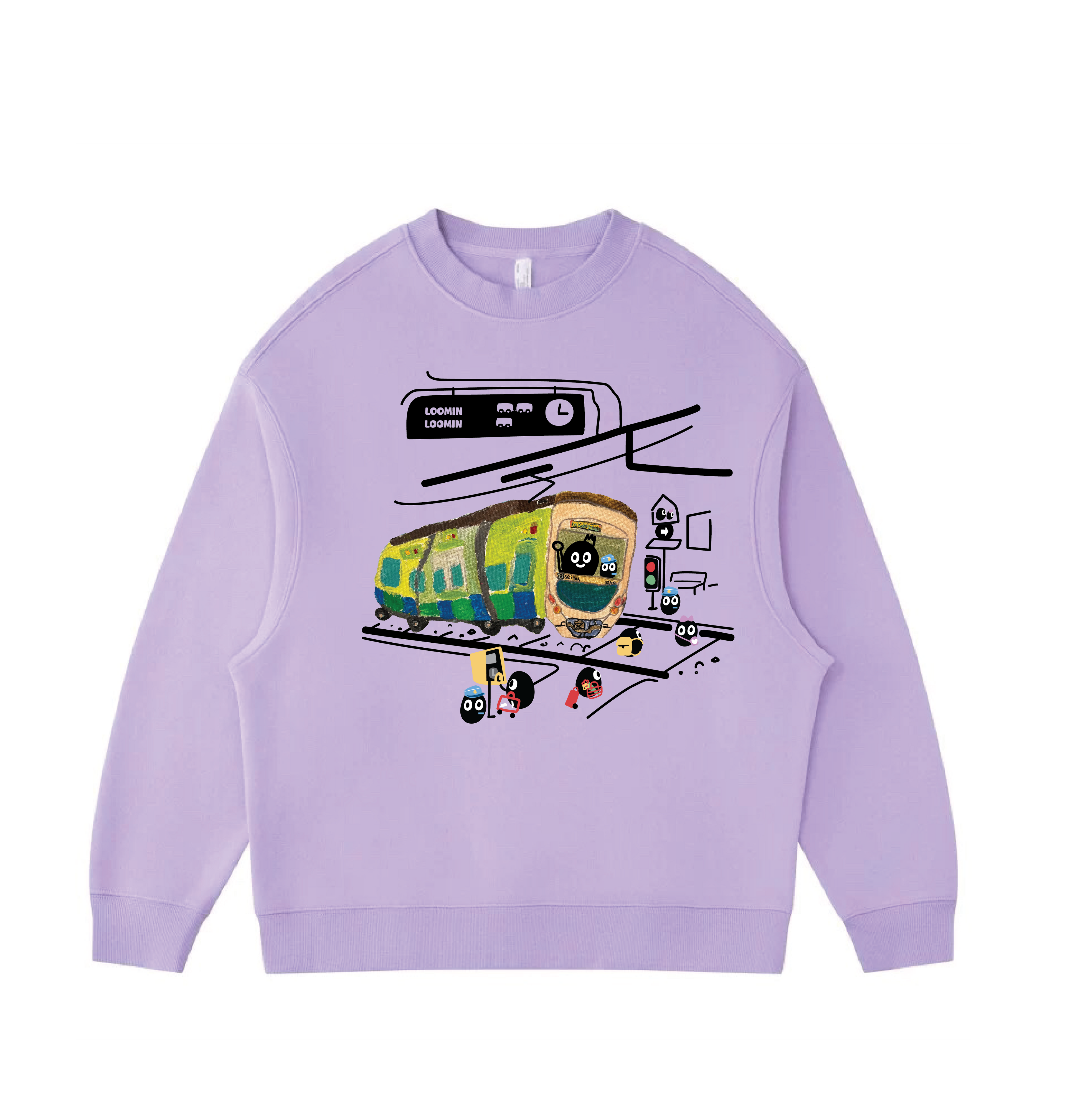 Train station - Velvet sweater