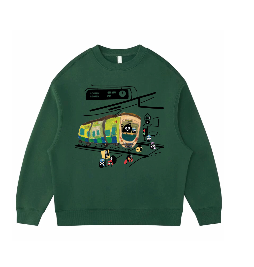 Train station - Velvet sweater