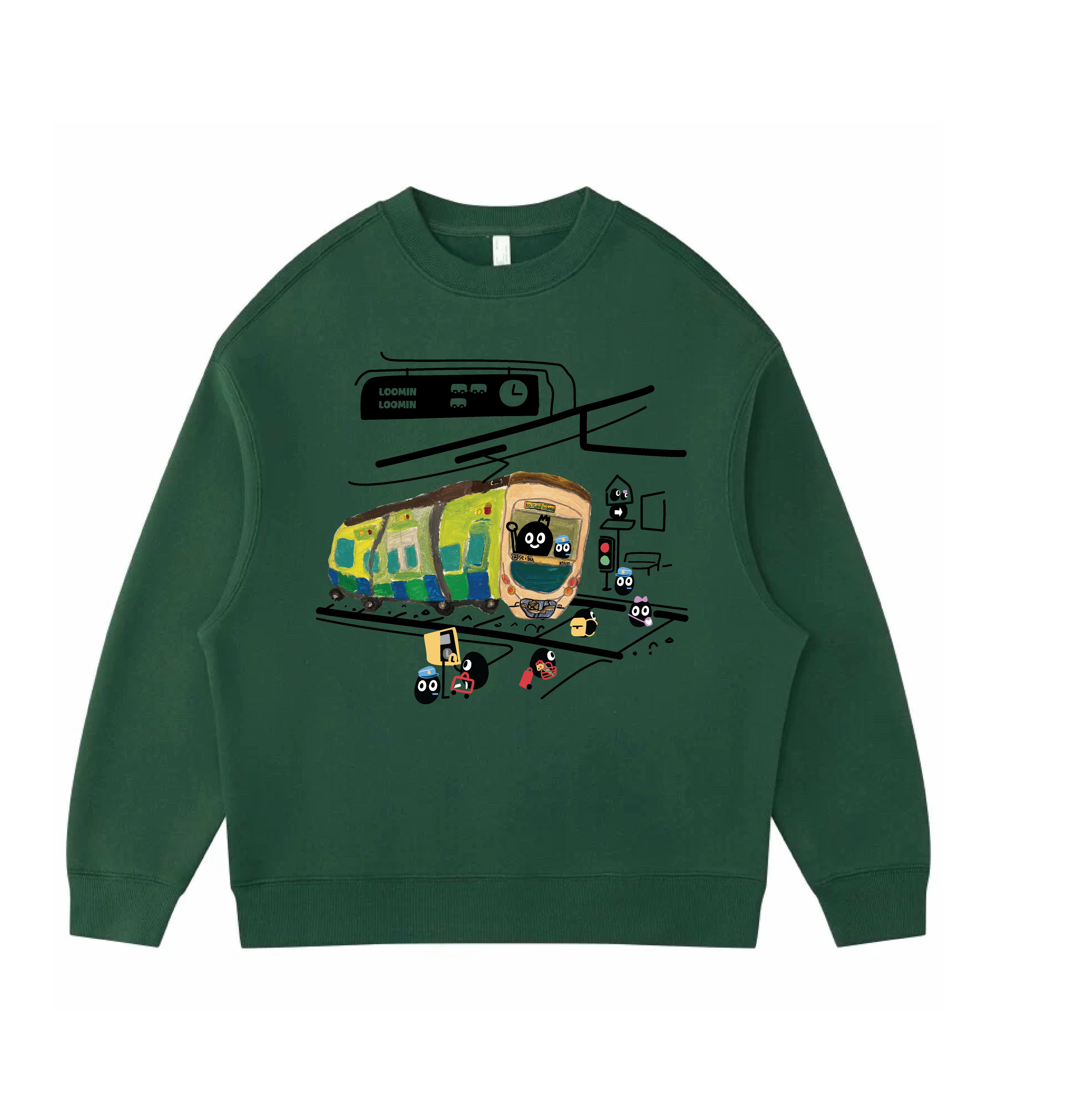 Train station - Velvet sweater