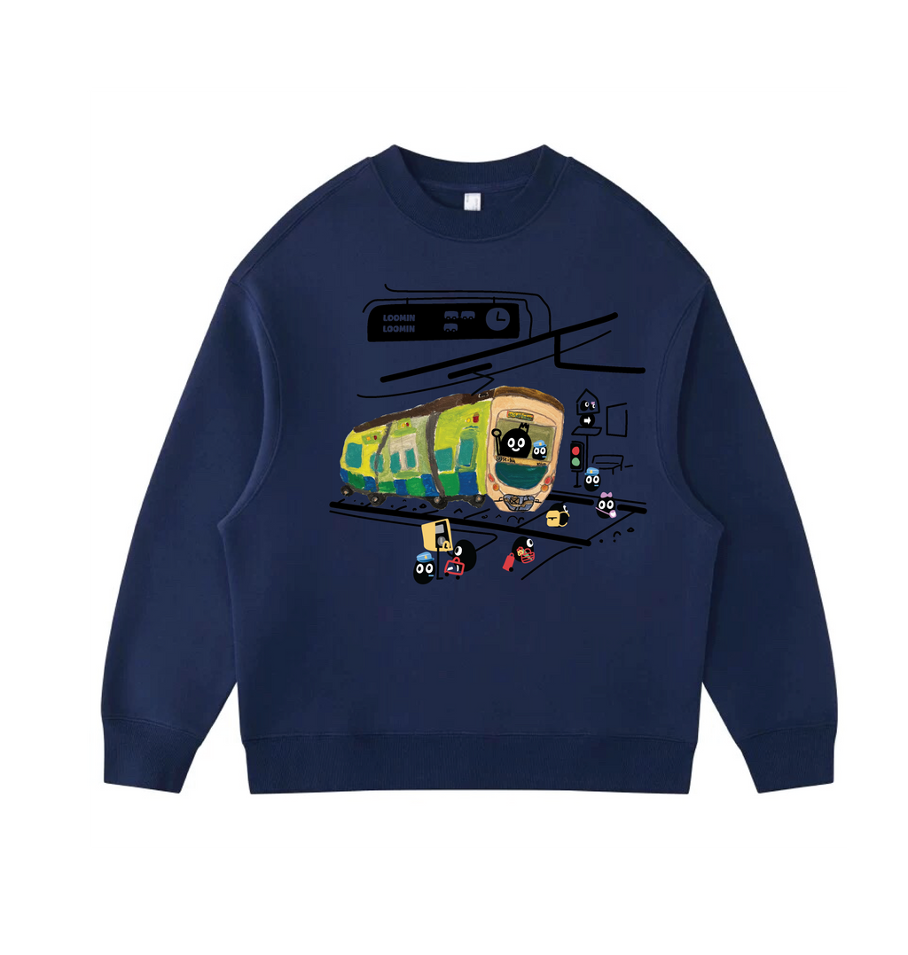 Train station - Velvet sweater