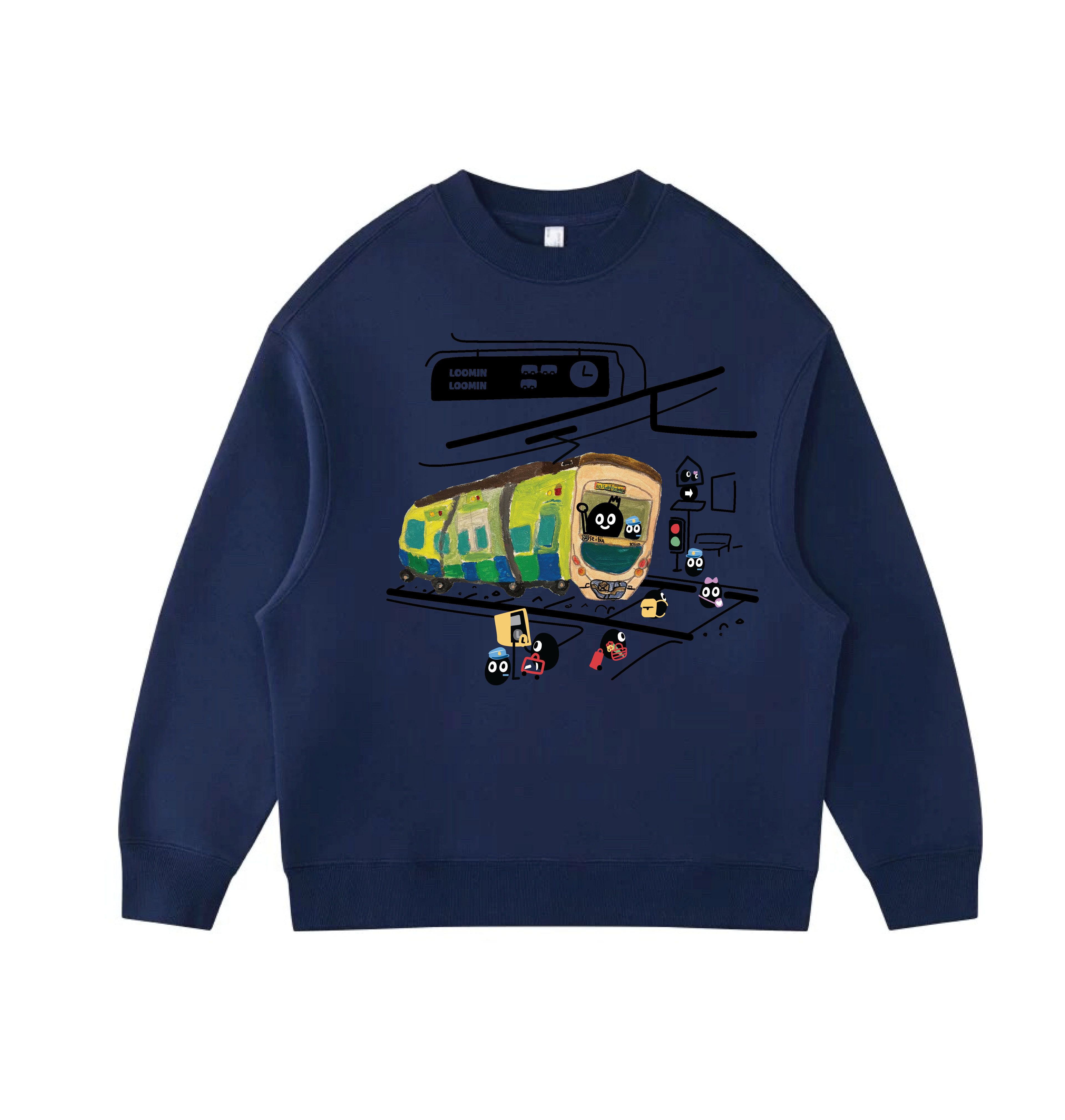 Train station - Velvet sweater