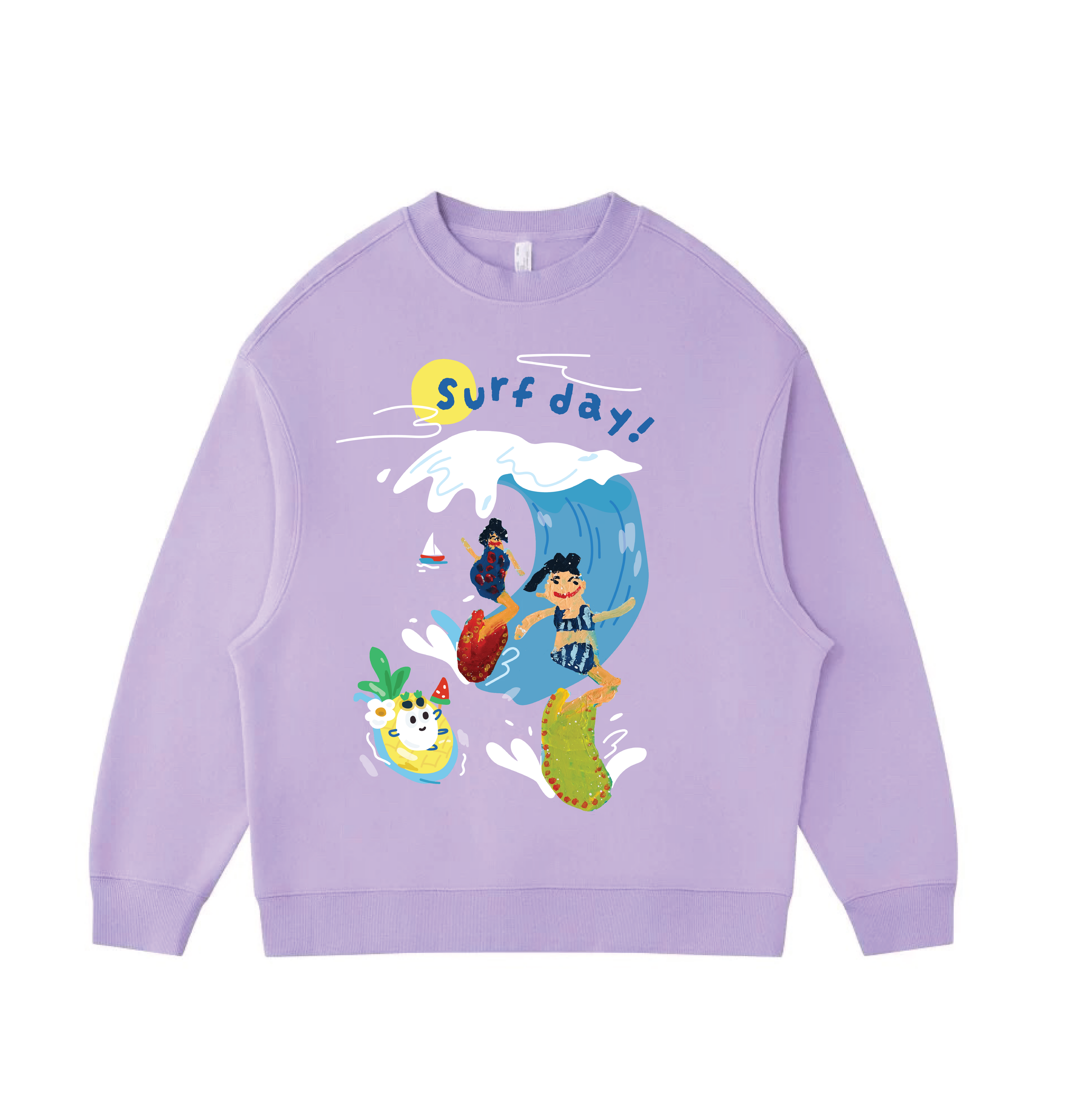 Surf Day - Velvet sweater