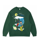 Surf Day - Velvet sweater