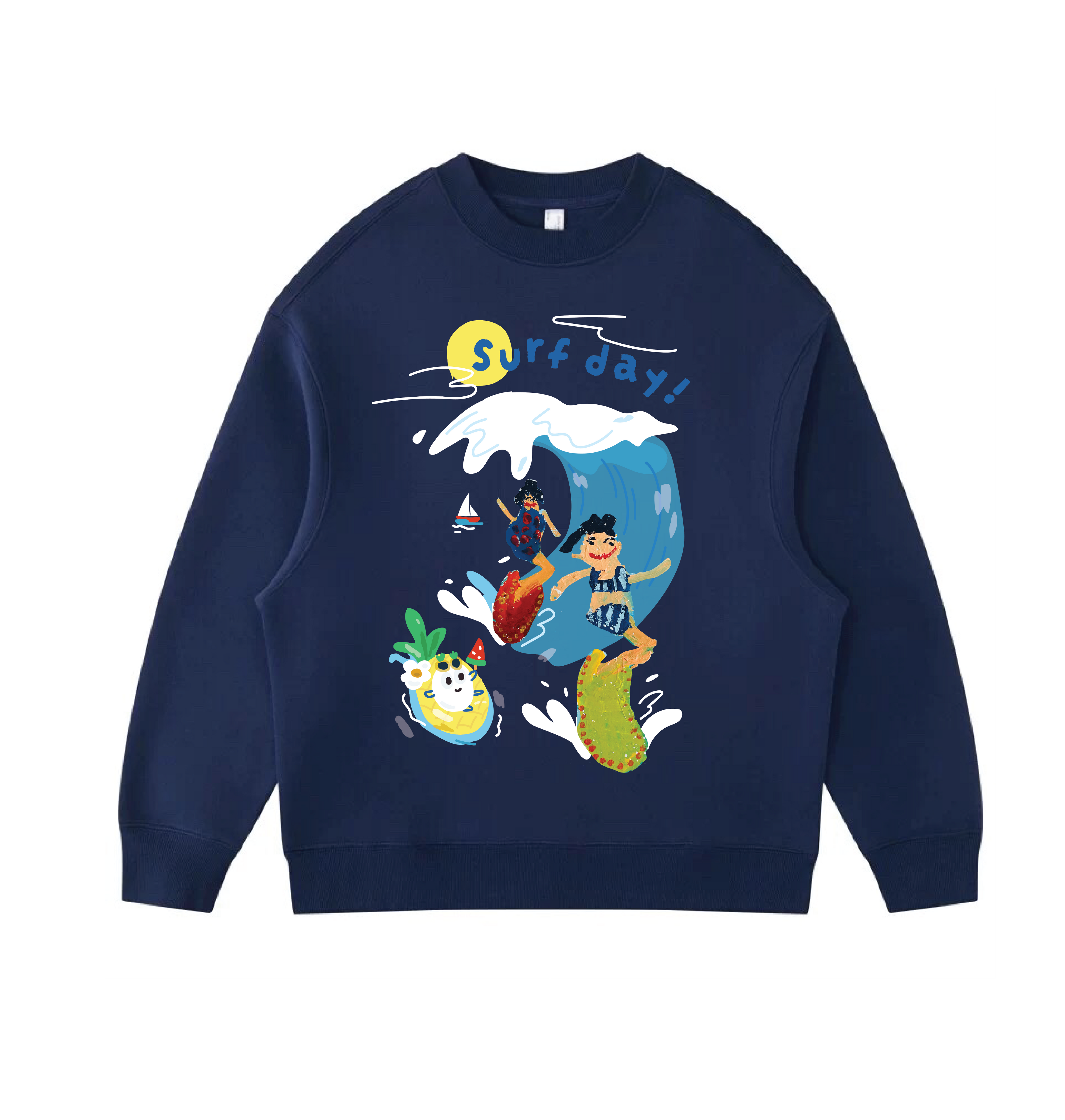 Surf Day - Velvet sweater